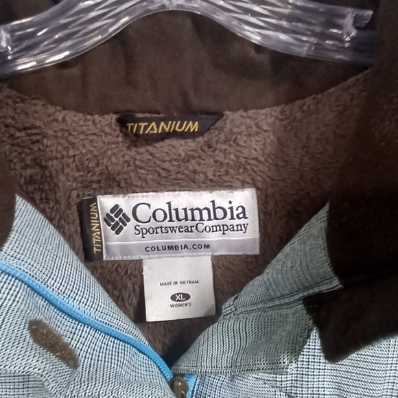 Columbia Womens Blue Titanium Omni Tech Interchange Coat Size XL - Picture 2 of 15
